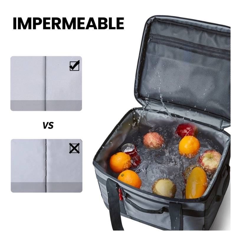 TOURIT COOLER BAG OFFROAD ENFRIADOR AISLADO PORTATIL 60 LATAS 40L GRIS - 6
