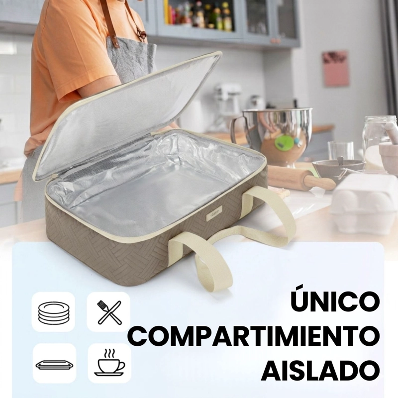 Tourit Bolsa Térmica Comida 23x33cm Impermeable Camel - 7