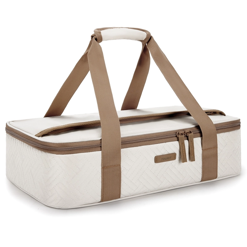 Tourit Bolsa Térmica Comida 23x33cm Impermeable Beige - 1