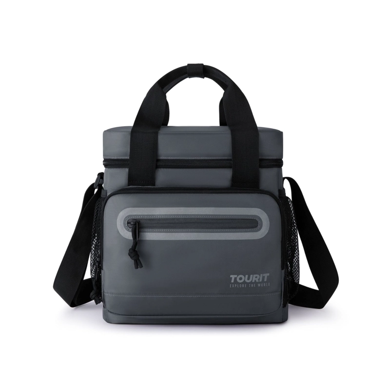 TOURIT LONCHERA TE RMICA WORK 20 LATAS 14L IMPERMEABLE GRIS OSCURO - 1