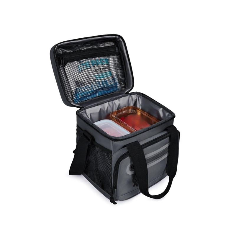 TOURIT LONCHERA TE RMICA WORK 20 LATAS 14L IMPERMEABLE GRIS OSCURO - 2