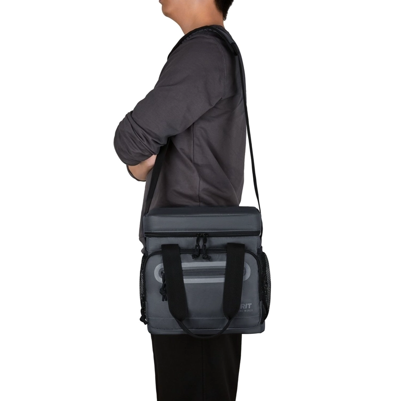 TOURIT LONCHERA TE RMICA WORK 20 LATAS 14L IMPERMEABLE GRIS OSCURO - 8