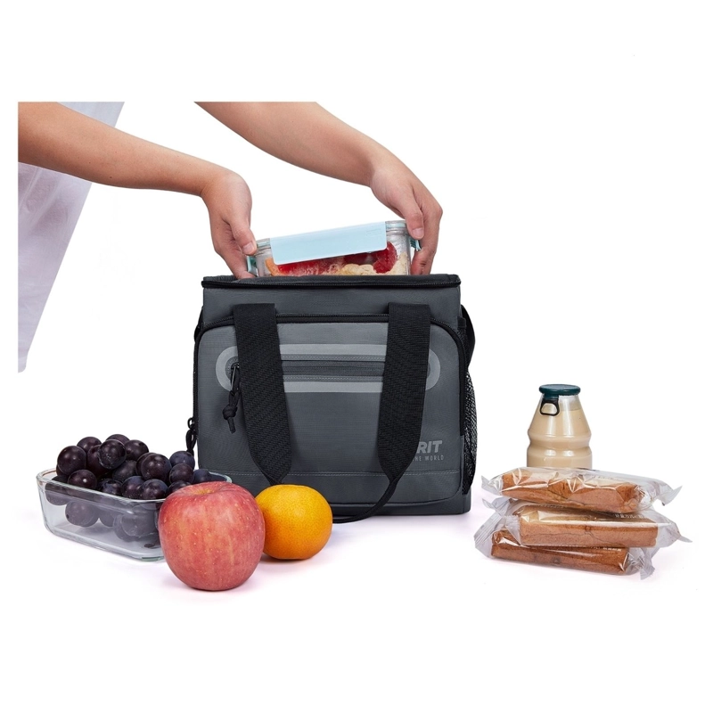 TOURIT LONCHERA TE RMICA WORK 20 LATAS 14L IMPERMEABLE GRIS OSCURO - 9