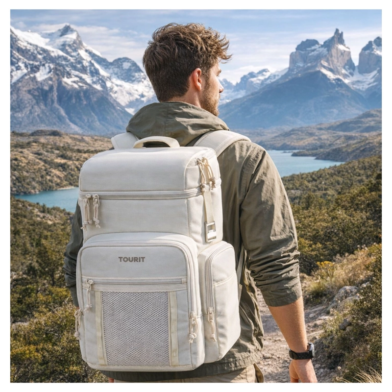 TOURIT MOCHILA TE RMICA OUTDOOR 30 LATAS 28L IMPERMEABLE BEIGE - 6