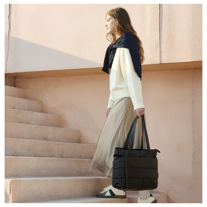 BAGSMART BOLSO TOTE ACOLCHADO BUBBLE 20 L PARA NOTEBOOK 15,6' NEGRO - 8