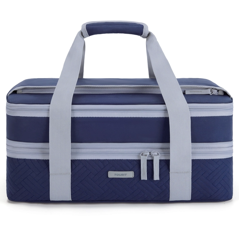 Tourit Bolsa Térmica Doble Comida 23x33cm Impermeable Azul - 1