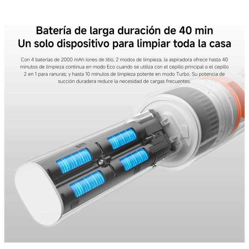 XIAOMI ASPIRADORA INALAMBRICA VACUUM CLEANER P30 BLANCO - 6