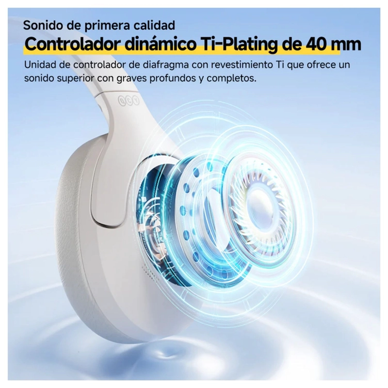 QCY H3 LITE AUDIFONOS BLUETOOTH INALAMBRICOS ANC BLANCO - 5