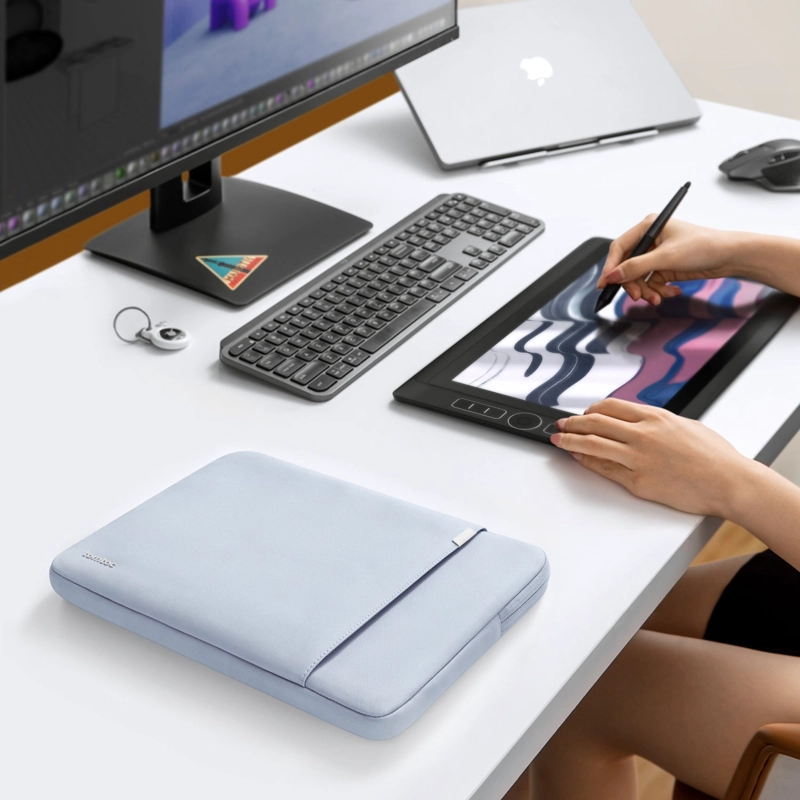 TOMTOC FUNDA DEFENDER-A13 PARA MACBOOK PRO DE 14' AZUL NIEBLA - 6
