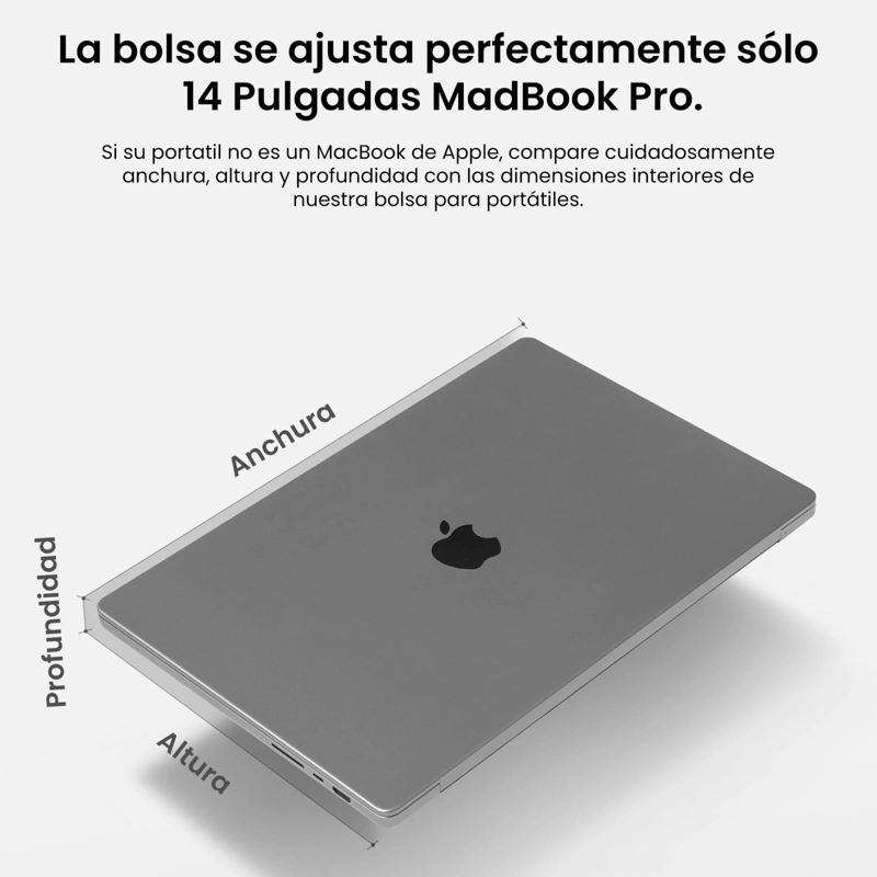 TOMTOC FUNDA DEFENDER-A13 PARA MACBOOK PRO DE 14' AZUL NIEBLA - 8