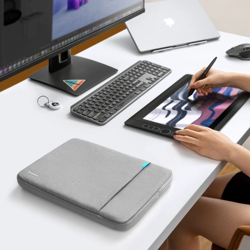 TOMTOC FUNDA DEFENDER-A13 PARA 13,5' A 14.4' GRIS - 8