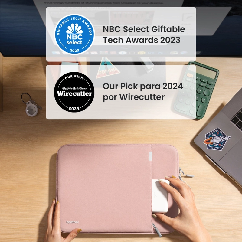 TOMTOC FUNDA DEFENDER-A13 PARA MACBOOK AIR DE 15' ROSADO - 6