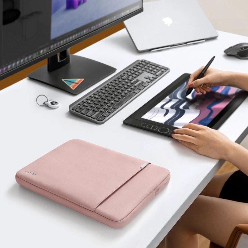 TOMTOC FUNDA DEFENDER-A13 PARA MACBOOK AIR DE 15' ROSADO - 7