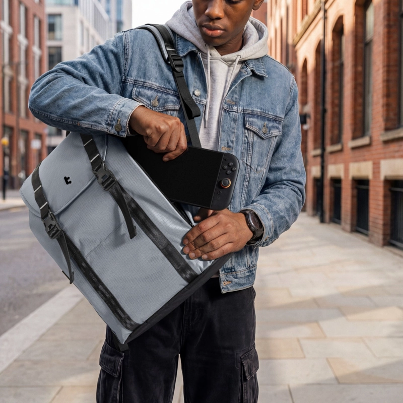 TOMTOC MOCHILA VINTPACK-TA1 LITEWAY DE 22L PARA NOTEBOOK DE 16' GRIS - 8