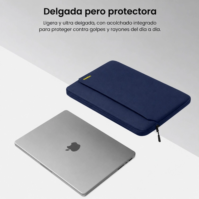 TOMTOC FUNDA LIGHT-A18 PARA MACBOOK NEO/ AIR / PRO 13' AZUL OSCURO - 4