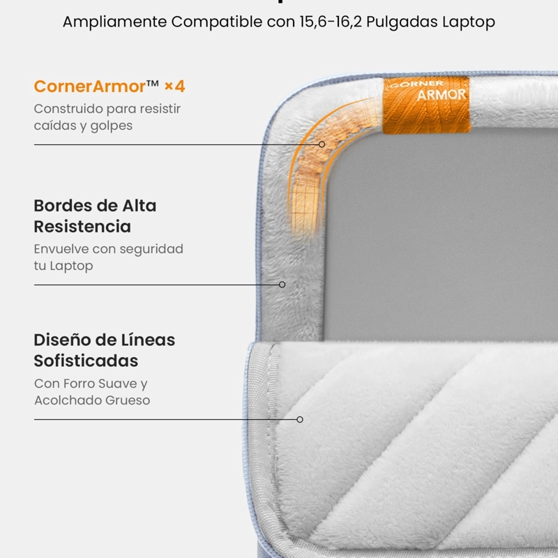 TOMTOC FUNDA DEFENDER-A13 PARA NOTEBOOK DE 16' NEGRO - 3