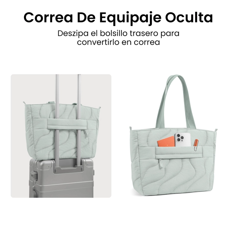 TOMTOC BOLSO TOTE TERRA-T38 13.5L PARA MACBOOK DE 16' CELESTE - 5