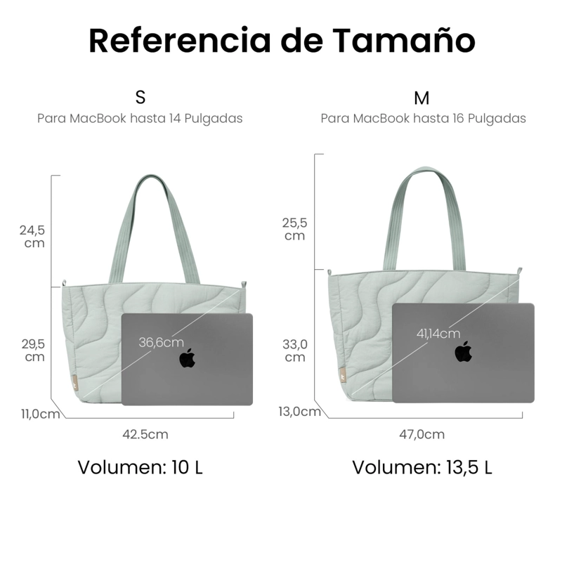 TOMTOC BOLSO TOTE TERRA-T38 13.5L PARA MACBOOK DE 16' CELESTE - 6