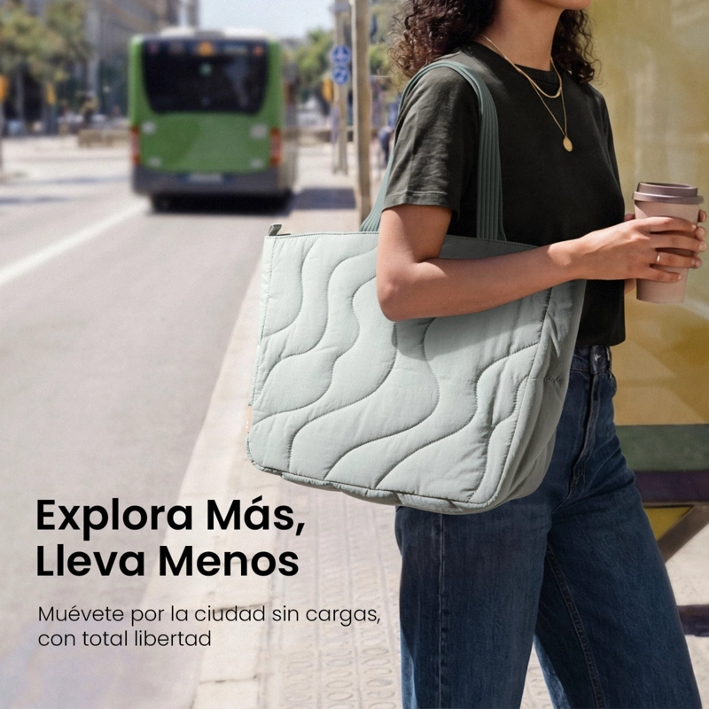 TOMTOC BOLSO TOTE TERRA-T38 13.5L PARA MACBOOK DE 16' CELESTE - 7