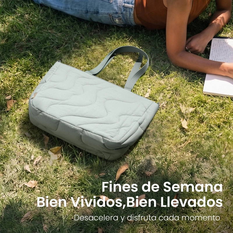 TOMTOC BOLSO TOTE TERRA-T38 13.5L PARA MACBOOK DE 16' CELESTE - 8