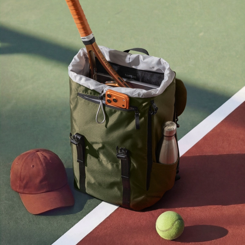 TOMTOC MOCHILA VINTPACK-TA1 LITEWAY DE 22L PARA NOTEBOOK DE 16' VERDE - 3