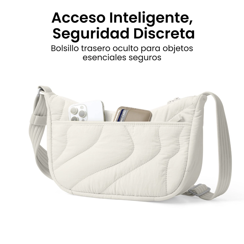 TOMTOC BOLSO BANDOLERA TERRA-T34 LIGERO 3,5L BLANCO - 3