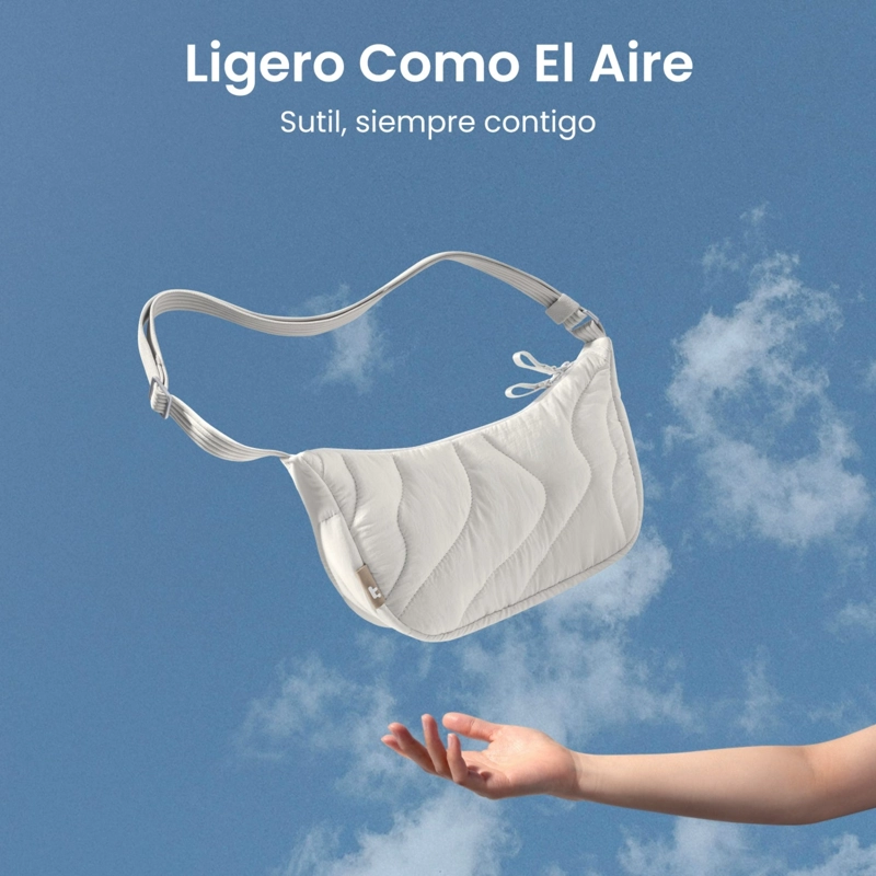 TOMTOC BOLSO BANDOLERA TERRA-T34 LIGERO 3,5L BLANCO - 4