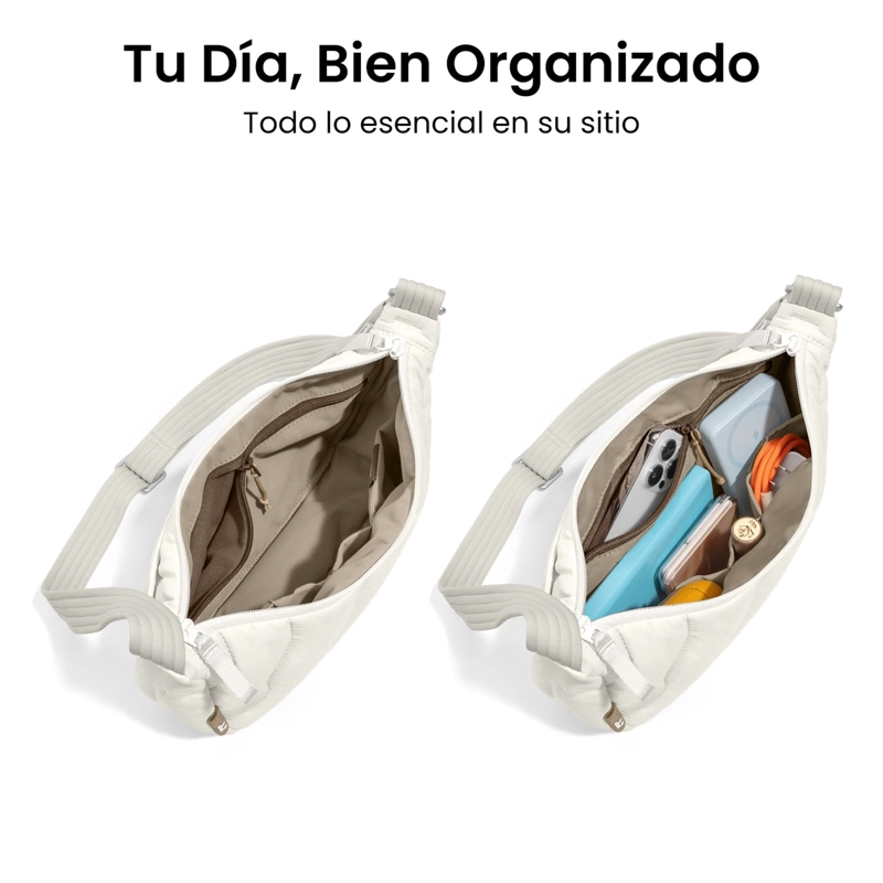 TOMTOC BOLSO BANDOLERA TERRA-T34 LIGERO 3,5L BLANCO - 5