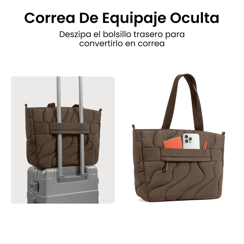 TOMTOC BOLSO TOTE TERRA-T38 13.5L PARA MACBOOK DE 16' MARRON - 5