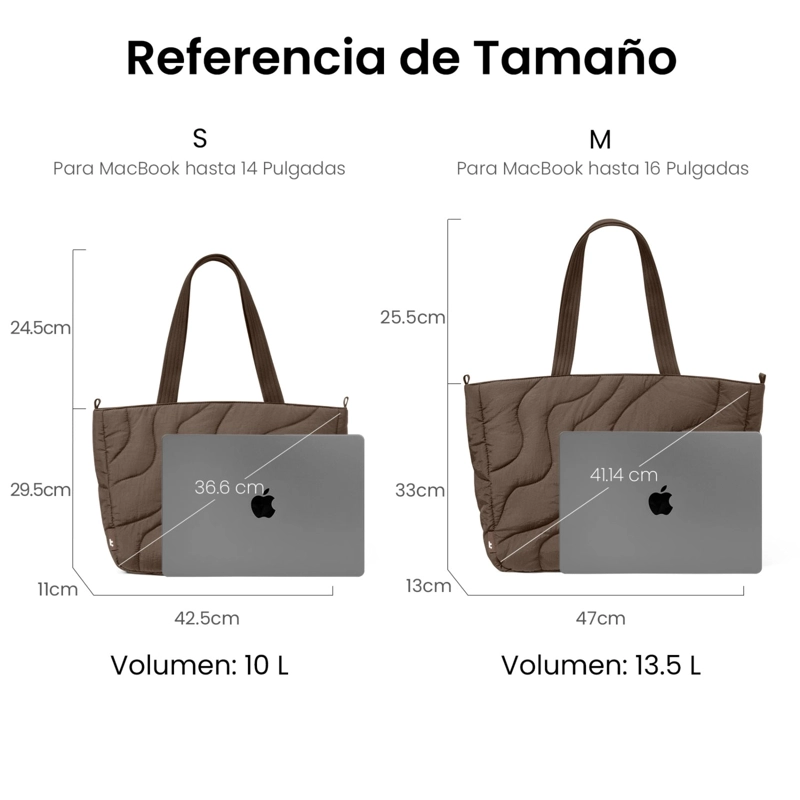TOMTOC BOLSO TOTE TERRA-T38 13.5L PARA MACBOOK DE 16' MARRON - 6