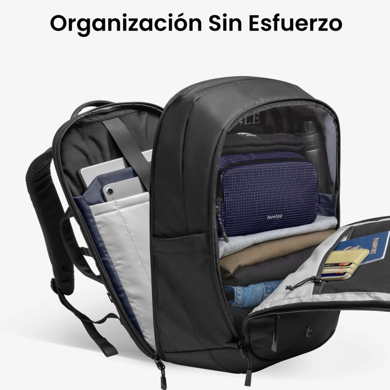 TOMTOC MOCHILA PREMIUM URBANEX-T77 DE 26L PARA NOTEBOOK 16' NEGRO - 5