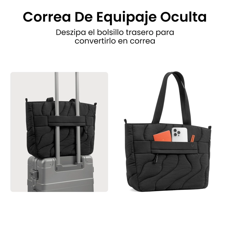 TOMTOC BOLSO TOTE TERRA-T38 10L PARA MACBOOK DE 14' NEGRO - 5