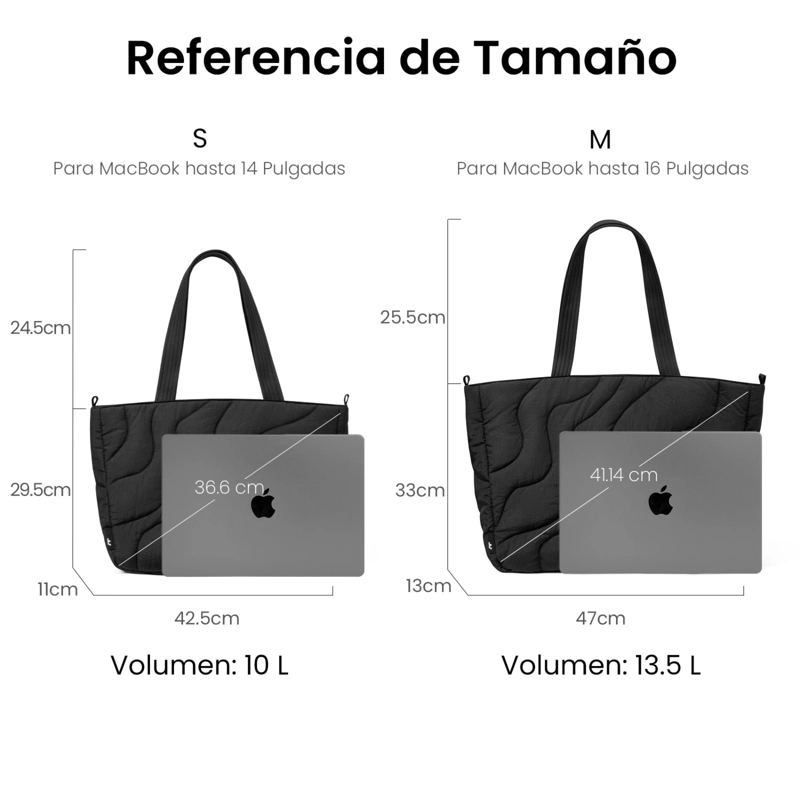 TOMTOC BOLSO TOTE TERRA-T38 10L PARA MACBOOK DE 14' NEGRO - 6