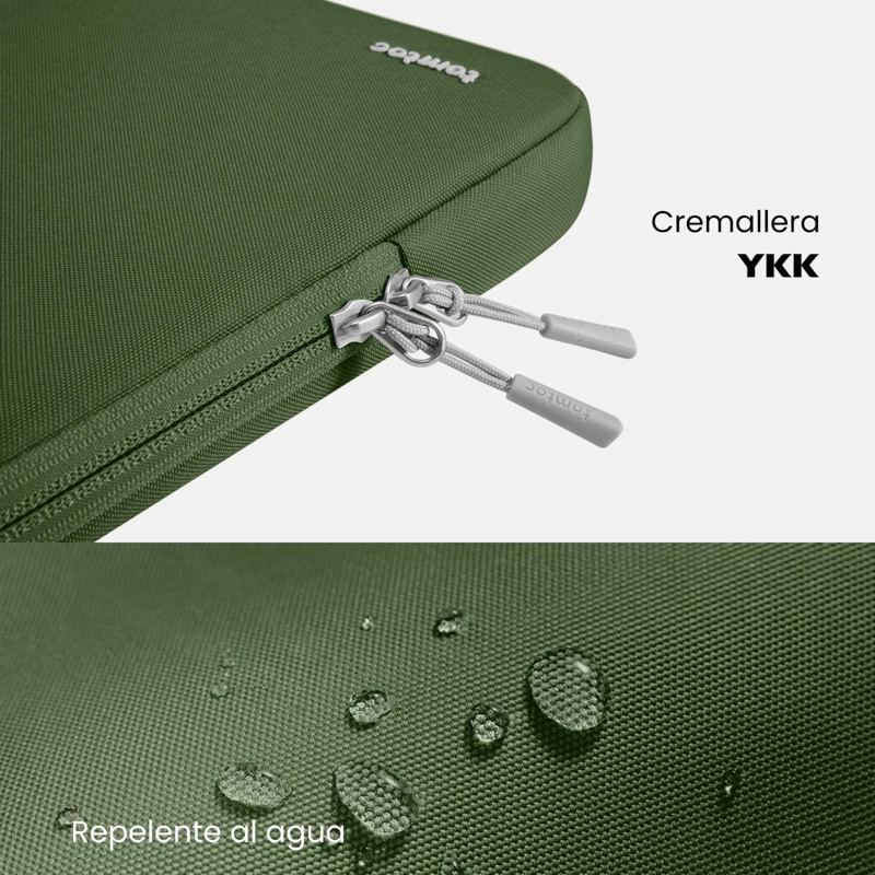TOMTOC FUNDA DEFENDER-A13 PARA MACBOOK NEO / AIR / PRO DE 13' VERDE - 5