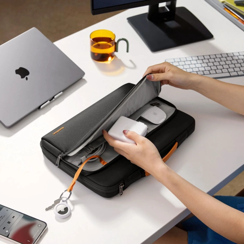 TOMTOC MALETIN DEFENDER-A14 PARA MACBOOK AIR / PRO DE 13' NEGRO - 5