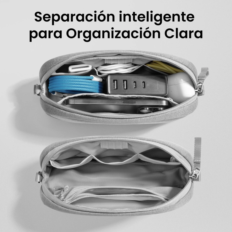 TOMTOC ORGANIZADOR LIGHT-T12 PARA ACCESORIOS ELECTRONICOS S 1L NEGRO - 2