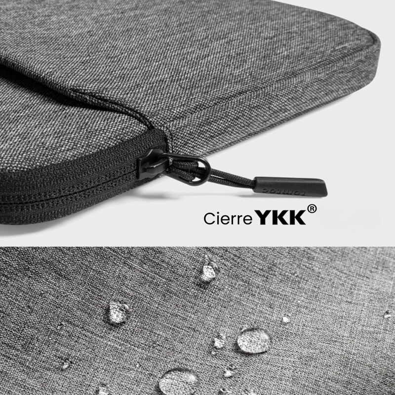 TOMTOC FUNDA LIGHT-A18 PARA NOTEBOOK DE 13,5 -14,4' GRIS OSCURO - 9