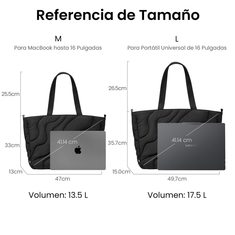 TOMTOC BOLSO TOTE TERRA-T38 17.5L PARA NOTEBOOK DE 16' NEGRO - 3