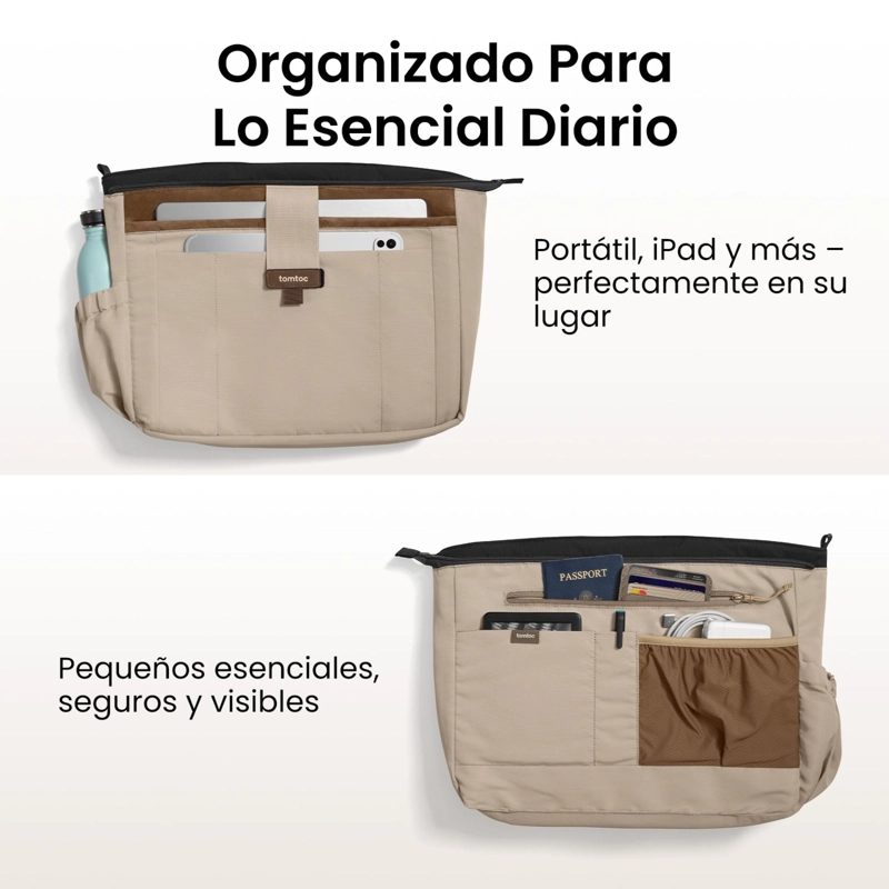 TOMTOC BOLSO TOTE TERRA-T38 17.5L PARA NOTEBOOK DE 16' NEGRO - 9