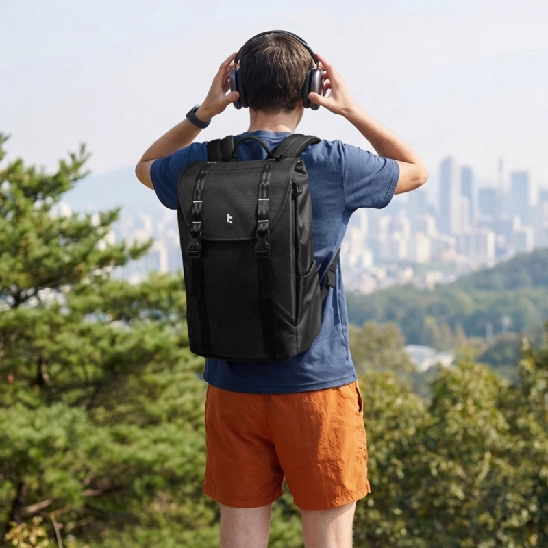 TOMTOC MOCHILA VINTPACK-TA1 LITEWAY DE 22L PARA NOTEBOOK DE 16' NEGRO - 9