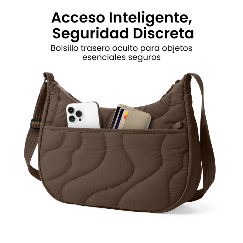 TOMTOC BOLSO BANDOLERA TERRA-T34 LIGERO 9L PARA 11' MARRON - 3