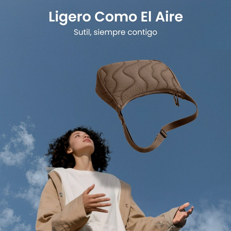 TOMTOC BOLSO BANDOLERA TERRA-T34 LIGERO 9L PARA 11' MARRON - 4