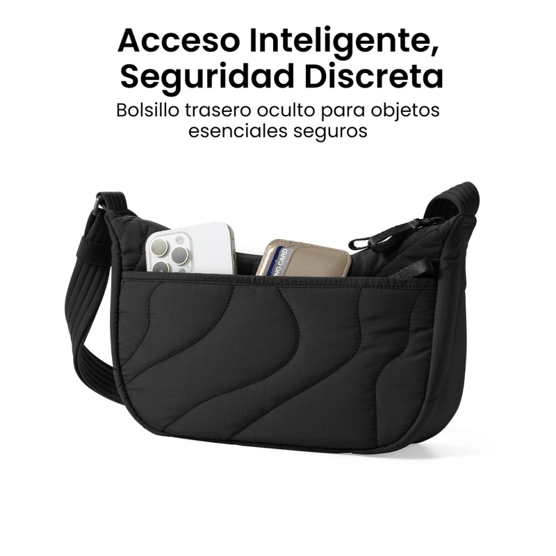 TOMTOC BOLSO BANDOLERA TERRA-T34 LIGERO 3,5L NEGRO - 3