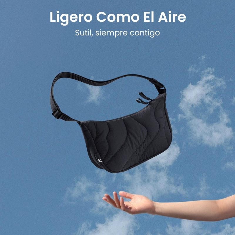 TOMTOC BOLSO BANDOLERA TERRA-T34 LIGERO 3,5L NEGRO - 4