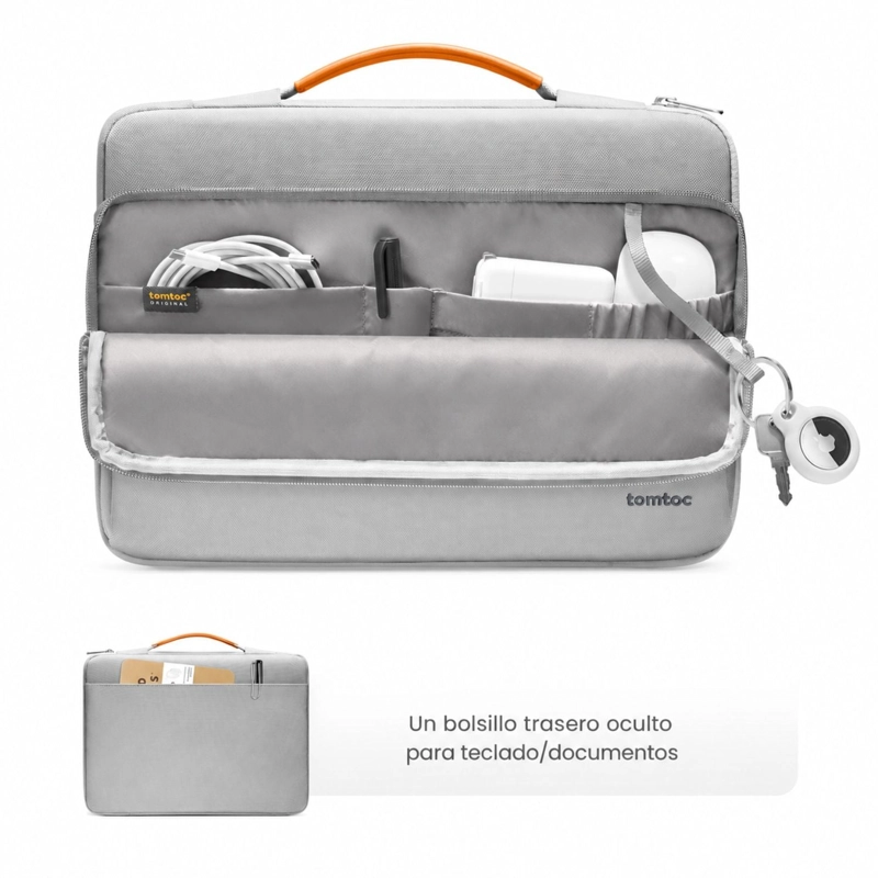 TOMTOC MALETIN DEFENDER-A14 PARA MACBOOK PRO DE 16' GRIS - 2