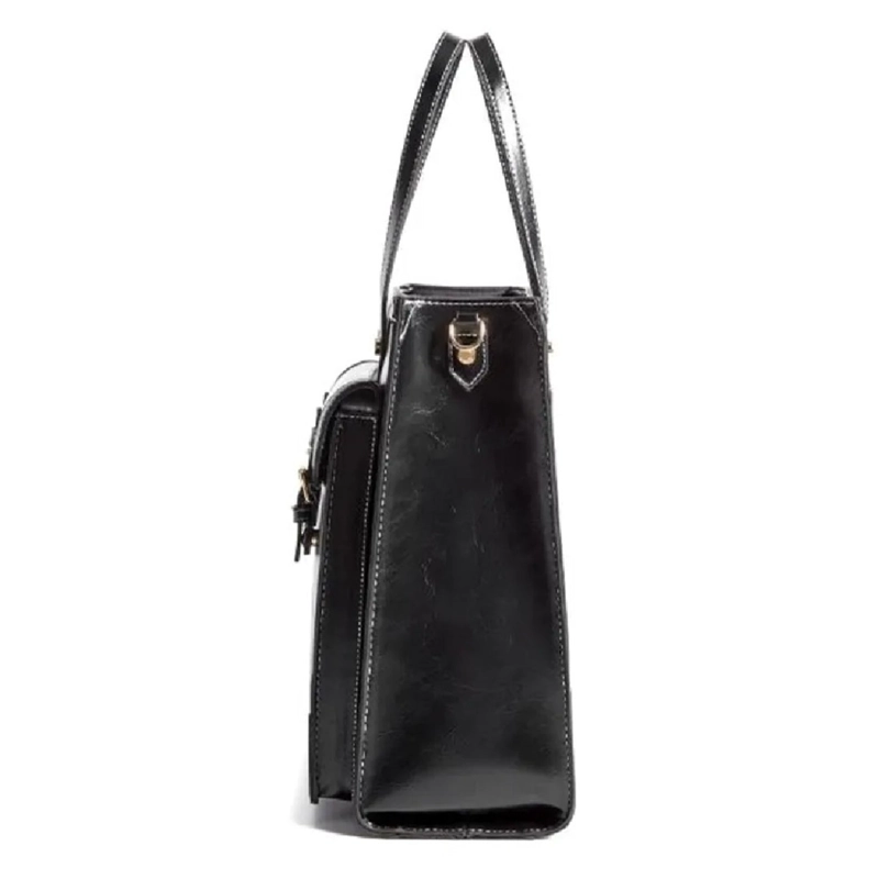 ECOSUSI BOLSO BANDOLERA TOTE EVELYN RETRO DE 7.6L PARA 11' NEGRO - 2