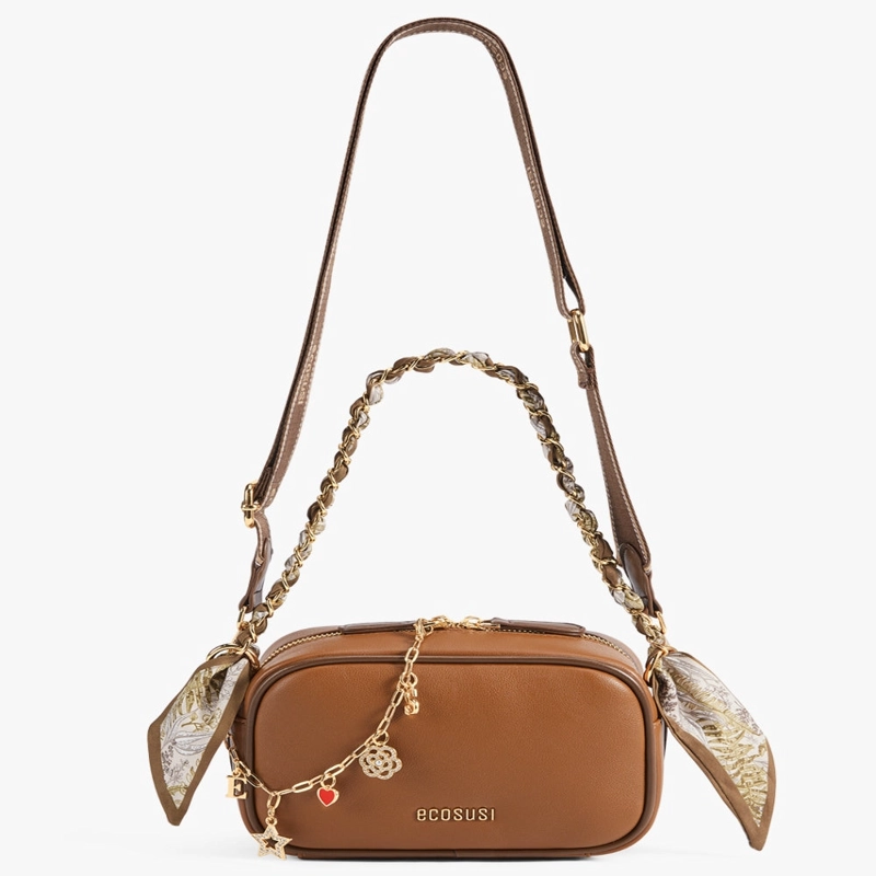 ECOSUSI BOLSO BANDOLERA LOLA VIBE DE 1.7L PARA 6,3' MARRON - 3