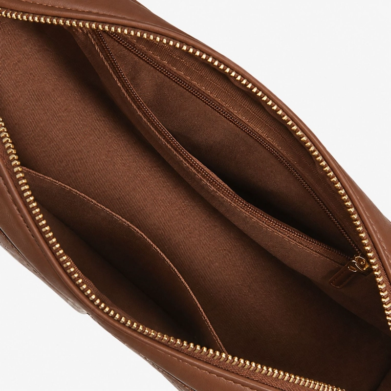ECOSUSI CARTERA BAGUETTE ELISE ACOLCHADA DE 2.5L PARA 6,3' MARRON - 8
