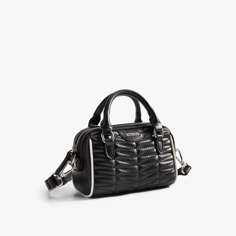 ECOSUSI MINI BOLSO BOSTON ELISE ACOLCHADO DE 1.3L PARA 6,3' NEGRO - 1