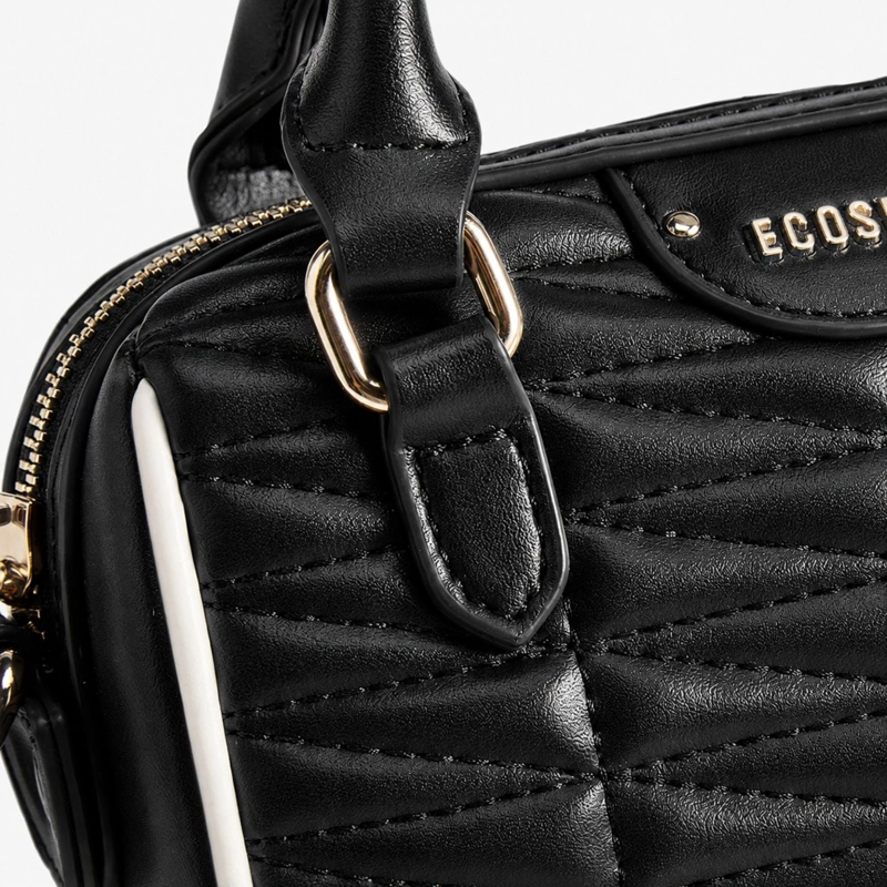 ECOSUSI MINI BOLSO BOSTON ELISE ACOLCHADO DE 1.3L PARA 6,3' NEGRO - 7